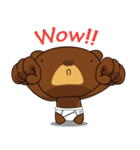 Muffin Kuma2(baby) : Bear chocolate.（個別スタンプ：7）