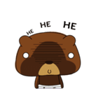 Muffin Kuma2(baby) : Bear chocolate.（個別スタンプ：11）