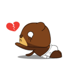 Muffin Kuma2(baby) : Bear chocolate.（個別スタンプ：17）