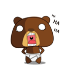 Muffin Kuma2(baby) : Bear chocolate.（個別スタンプ：18）