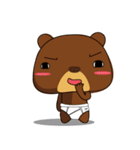 Muffin Kuma2(baby) : Bear chocolate.（個別スタンプ：21）