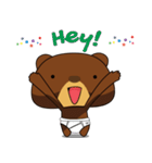 Muffin Kuma2(baby) : Bear chocolate.（個別スタンプ：36）