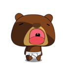 Muffin Kuma2(baby) : Bear chocolate.（個別スタンプ：39）
