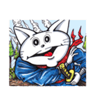キャット忍者 白猫のコータロー2（個別スタンプ：1）