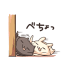 うさぎのしろとねこのくろ ぱーと2（個別スタンプ：31）