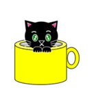 3匹のこねこ 1（文字なし)シロ・トラ・クロ（個別スタンプ：2）