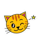 3匹のこねこ 1（文字なし)シロ・トラ・クロ（個別スタンプ：5）