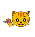 3匹のこねこ 1（文字なし)シロ・トラ・クロ（個別スタンプ：8）
