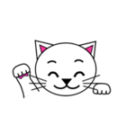 3匹のこねこ 1（文字なし)シロ・トラ・クロ（個別スタンプ：12）