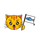 3匹のこねこ 1（文字なし)シロ・トラ・クロ（個別スタンプ：13）