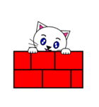 3匹のこねこ 1（文字なし)シロ・トラ・クロ（個別スタンプ：18）