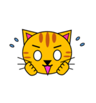 3匹のこねこ 1（文字なし)シロ・トラ・クロ（個別スタンプ：21）