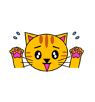 3匹のこねこ 1（文字なし)シロ・トラ・クロ（個別スタンプ：22）