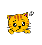 3匹のこねこ 1（文字なし)シロ・トラ・クロ（個別スタンプ：23）