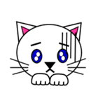 3匹のこねこ 1（文字なし)シロ・トラ・クロ（個別スタンプ：24）