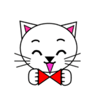 3匹のこねこ 1（文字なし)シロ・トラ・クロ（個別スタンプ：36）
