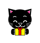 3匹のこねこ 1（文字なし)シロ・トラ・クロ（個別スタンプ：37）