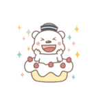 A Cute white bear（個別スタンプ：34）