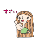 インディ女の子（個別スタンプ：15）