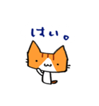 茶トラのあいさつ（個別スタンプ：16）