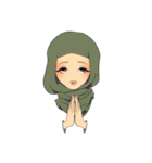 Hello Muslim hijab girl（個別スタンプ：29）