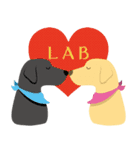 Lab × Love （ラブラドール）（個別スタンプ：16）