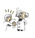 博士と助手。（個別スタンプ：1）