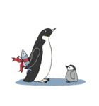 ペンギンのお気楽とり日記（個別スタンプ：3）