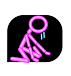 ネオン管の棒人間（個別スタンプ：4）