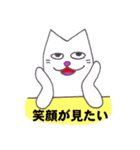 幸せの白い猫（個別スタンプ：28）