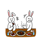 盲腸ウサギとワルウサギ2（個別スタンプ：6）