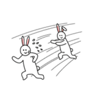 盲腸ウサギとワルウサギ2（個別スタンプ：18）