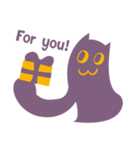 Purple Cat（個別スタンプ：34）