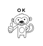 おさるのモキモキ（個別スタンプ：23）