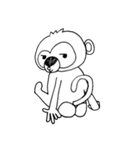 おさるのモキモキ（個別スタンプ：24）