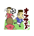 サッカーのうごき（個別スタンプ：14）