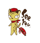 Curious leopard（個別スタンプ：5）