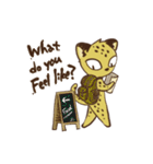 Curious leopard（個別スタンプ：22）