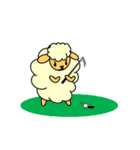 ゴルフ大好き羊さん（個別スタンプ：40）
