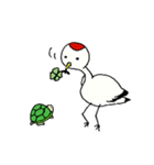 A crane and tortoise（個別スタンプ：29）