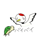 A crane and tortoise（個別スタンプ：37）