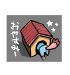 ベロ出しワンちゃん（個別スタンプ：11）