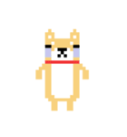 柴犬 ドット絵すたんぷ（個別スタンプ：24）