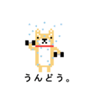 柴犬 ドット絵すたんぷ（個別スタンプ：29）