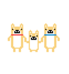 柴犬 ドット絵すたんぷ（個別スタンプ：32）