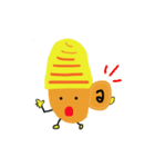 黄色い帽子のどんぐりん（個別スタンプ：3）