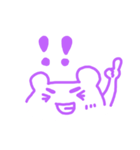 紫色のクマさん（個別スタンプ：37）