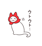 赤ずきん白猫（個別スタンプ：30）