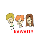 KAWAII お友達3人組スタンプ（個別スタンプ：9）