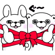 うさぎ＆くま100％×LINEギフトの画像